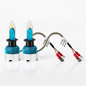 EKlight H3 Fan LED Headlight Bulbs Kit White Beam Replace Halogen Xenon