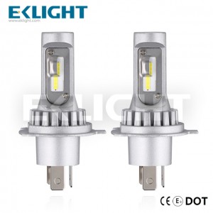 Eklight V12 H4 HB2 9003 high low beam Led Headlight 6000k