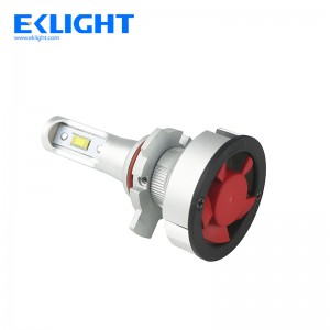 2018 EKlight V9 H7 fan led headlight temperture protection system