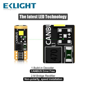 EKLIGHT Canbus T10-3SMD-3030 100% Error free